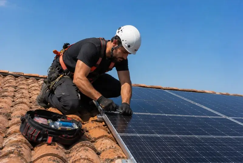 Maintenance et monitoring de panneaux solaires à Lamillarié