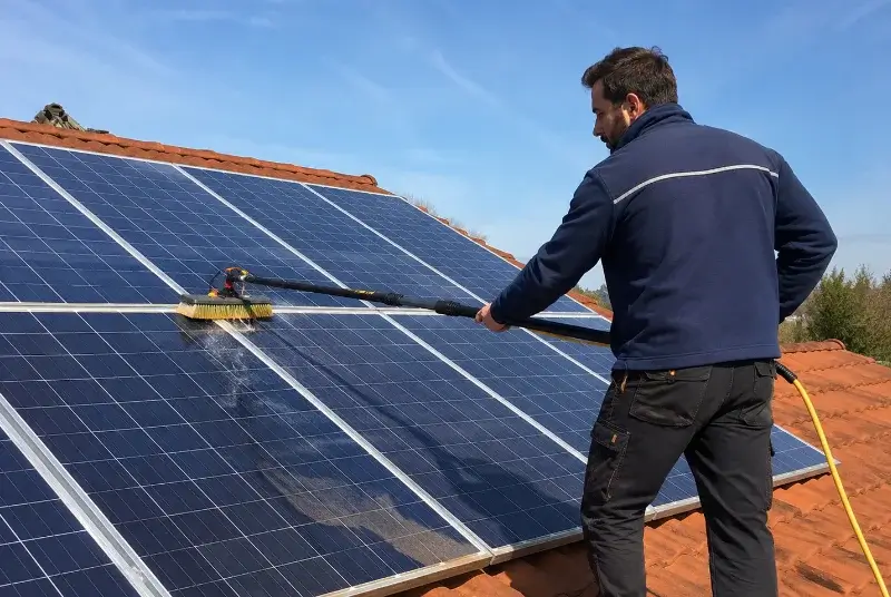 Nettoyage et entretien de panneaux solaires à Lamillarié